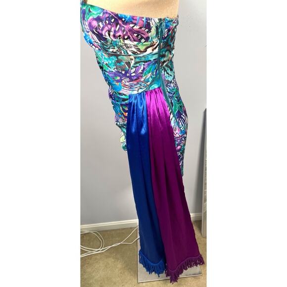 Bronx and Banco Selma Strapless Ruched Draped Mini Dress Size Large - Picture 6 of 10